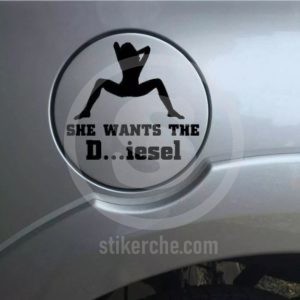 Стикер за кола She wants the diesel